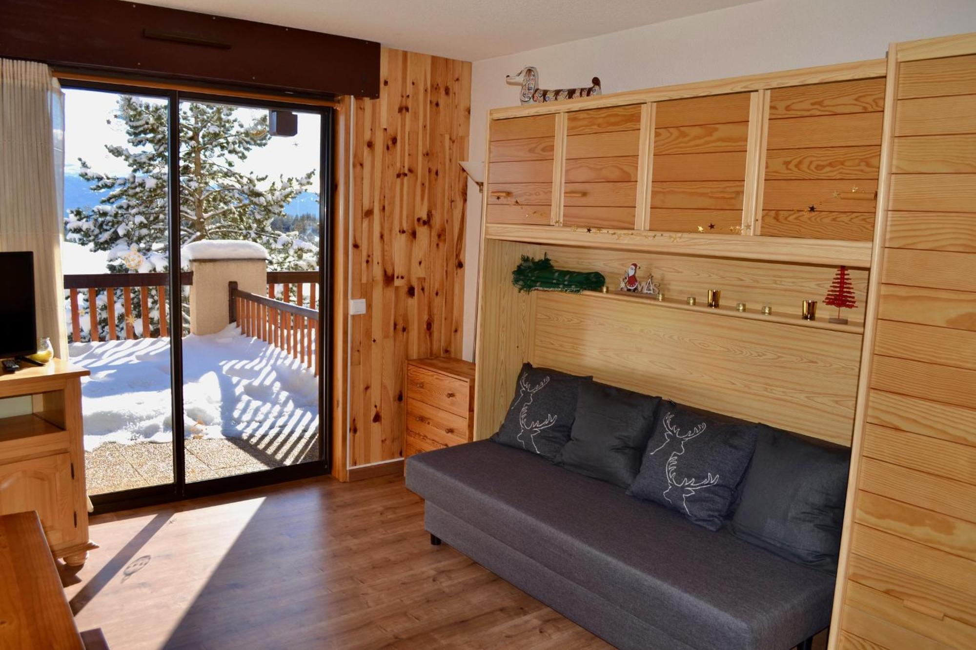 Studio Cabine Chaleureux A Pyrenees 2000 - Wifi Et Parking Prive Bolquere Luaran gambar